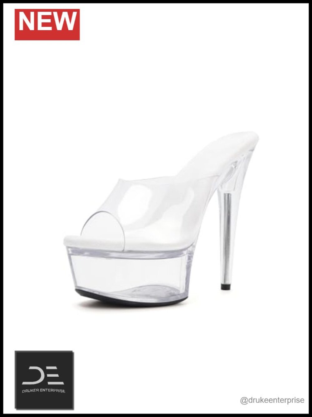 6in Clear Platform High Heels Sexy Stiletto Pole Dance Exotic Sandals
